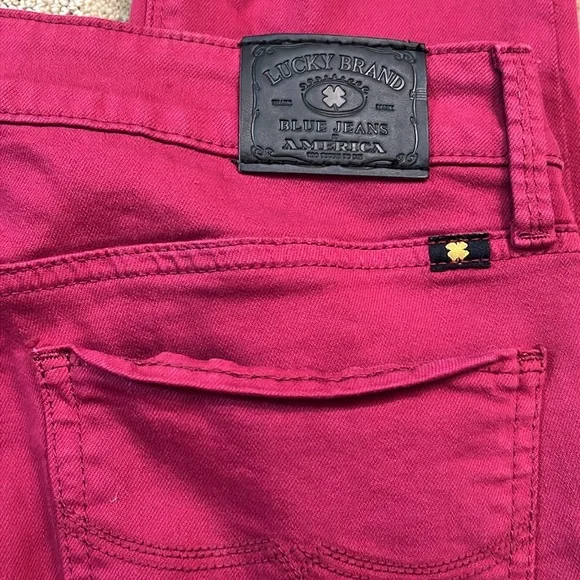 Lucky Brand Lolita Skinny Dark Pink Jeans, 8/29A - Picture 7 of 7